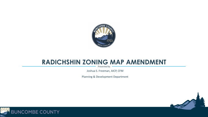 radichshin zoning map amendment