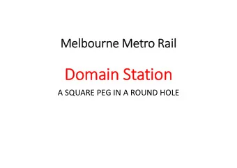 Domai Domain St  Station  ion A SQUARE PEG IN A ROUND HOLE  Domai Domain St  Station  ion