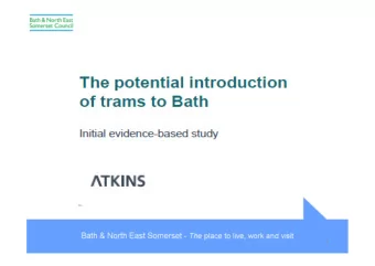 1  Strategic  Corridor  Introduction  Technology  Summary  Evidence  Assessments  2  Commuting  By