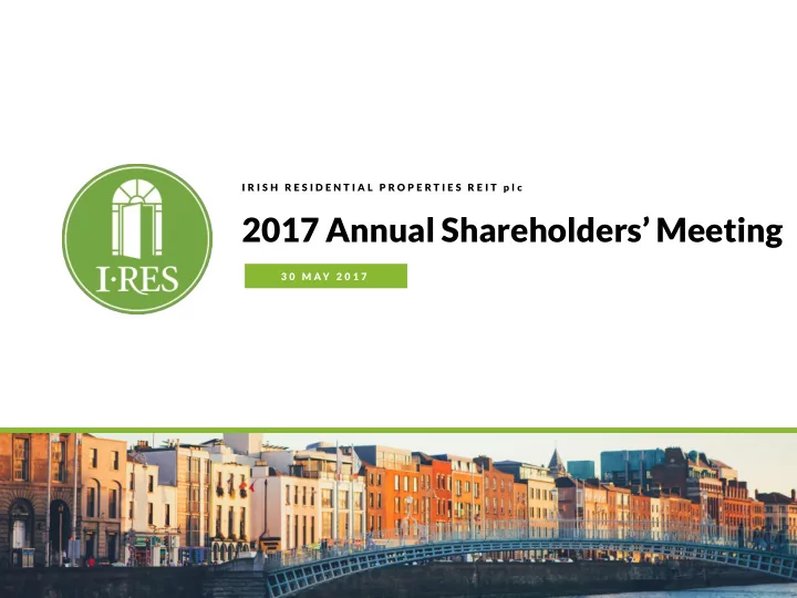 2017 annual shareholders meeting