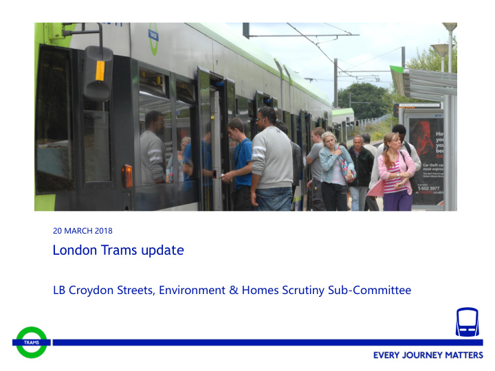 london trams update