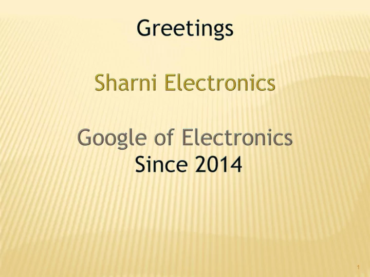1 our vision to serve customers excel in their