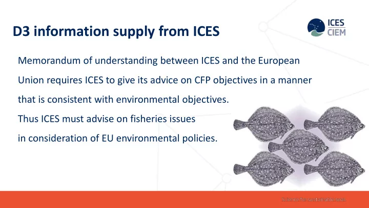 d3 information supply from ices