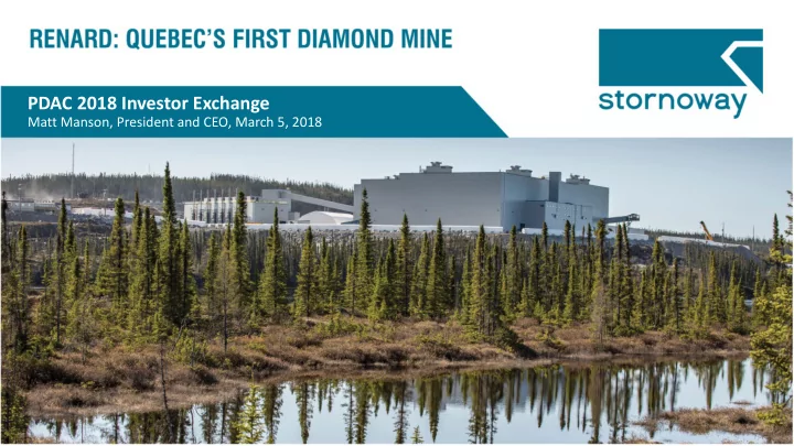 pdac 2018 investor exchange