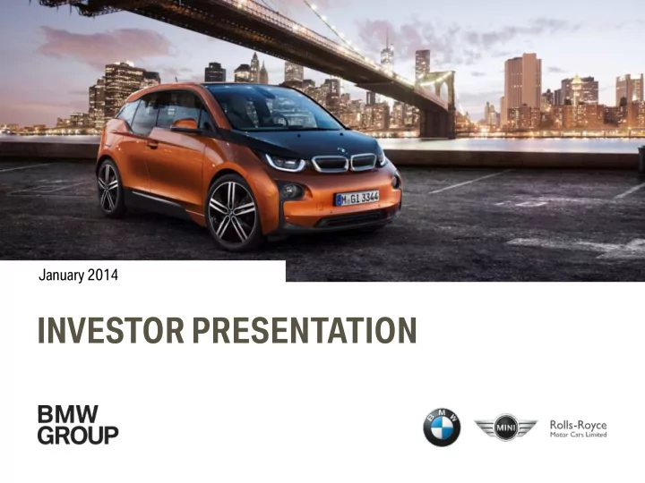 investor presentation