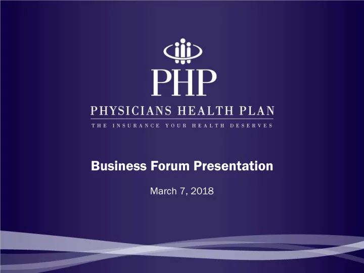 business forum presentation