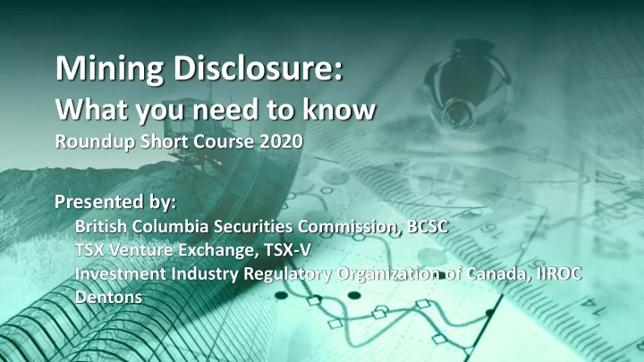 mining disclosure