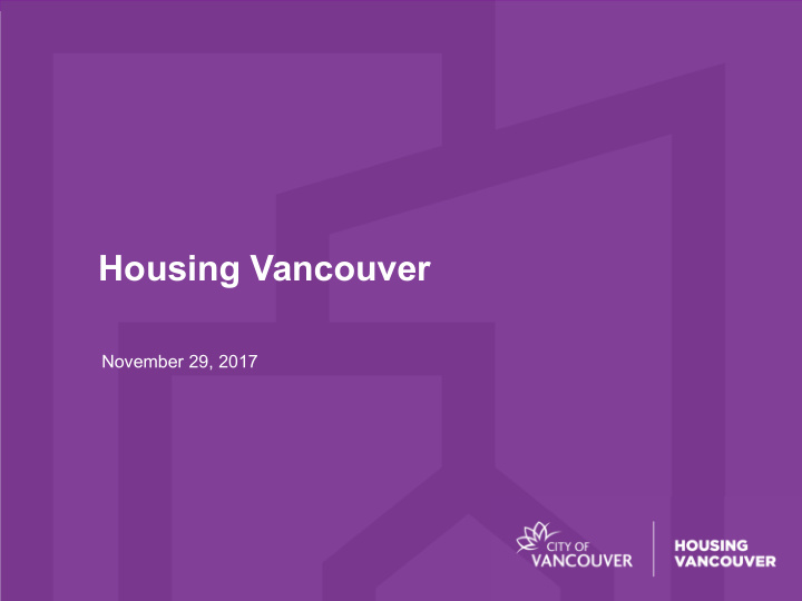 housing vancouver