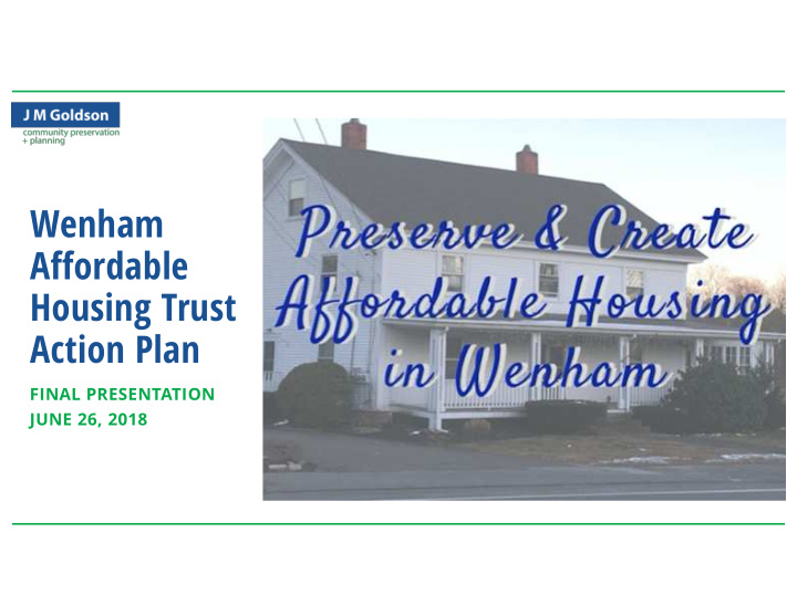 wenham affordable housing trust action plan