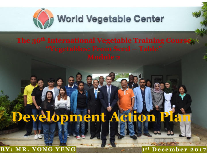 development action plan