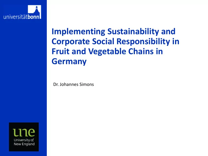 implementing sustainability and corporate social
