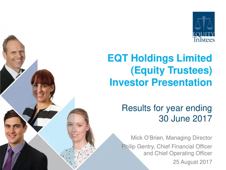 eqt holdings limited