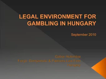 General overview  types of gambling activities  Online gambling  perplexity or go-slow