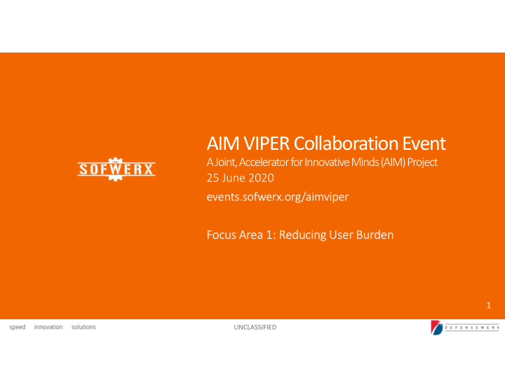 aim viper collaboration event