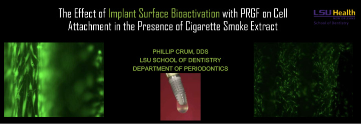 the effect of implant surface bioactivation with prgf on