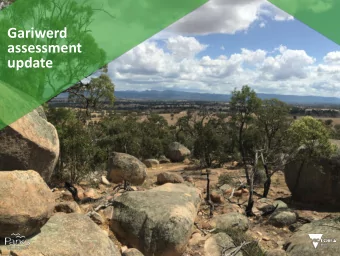 TITLE SLIDE  Gariwerd  WITH SUBJECT  assessment  INFORMATION  update  1  OUTLINE  1. Recap