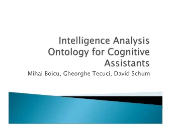 Mihai Boicu, Gheorghe Tecuci, David Schum  Disciple-LTA is a new type of personal cognitive