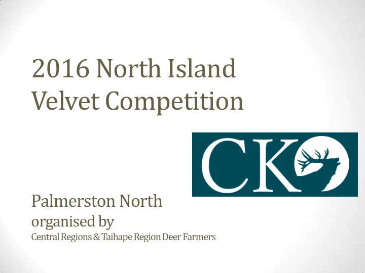 palmerston north organised by central regions taihape