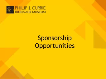 Opportunities  Naming Opportunities  thirty-seven opportunities, in seven funding levels  levels