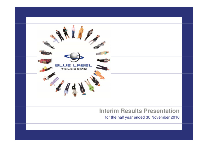 interim results presentation