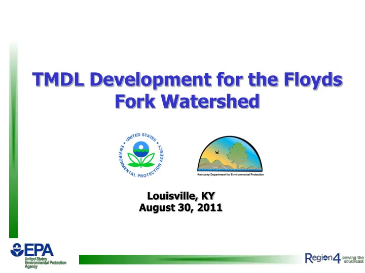 tmdl development for the floyds