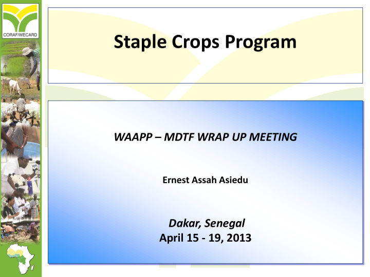 staple crops program