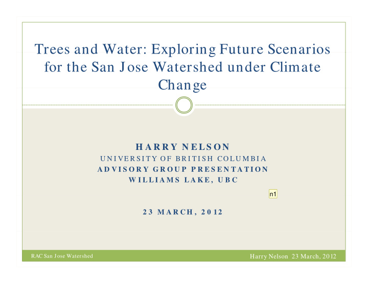 trees and water exploring future scenarios trees and