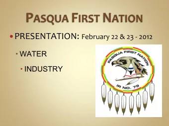 WATER  Contrary to the position of the Provincial and Federal  Governments that the water