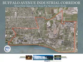 BUFFALO AVENUE INDUSTRIAL CORRIDOR  Brownfield Opportunity Area Pre-Nomination Study A GENDA