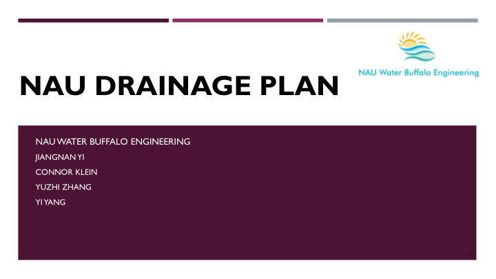 nau drainage plan