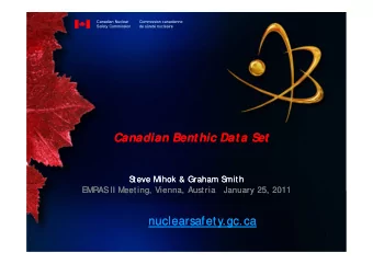 nuclearsafety.gc.ca  nuclearsafety.gc.ca  1  RECAP: Thompson et al. (2005)  RECAP: Thompson et al.