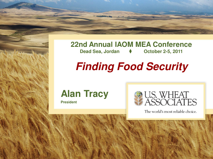 finding food security