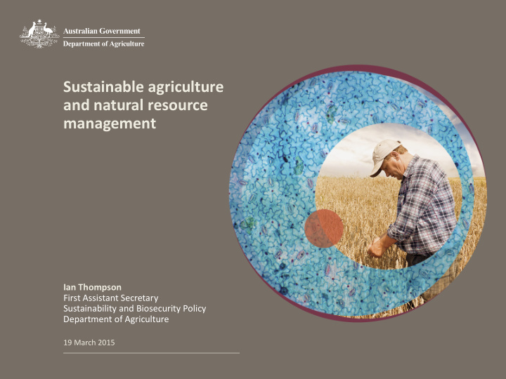 sustainable agriculture and natural resource management
