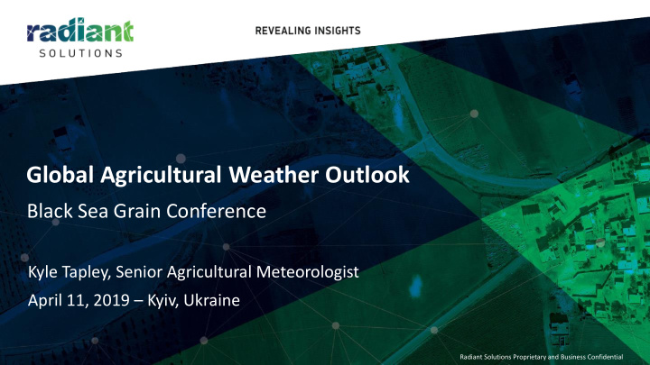 global agricultural weather outlook