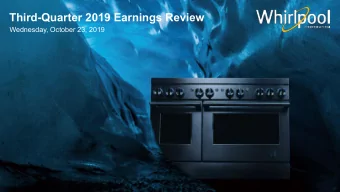 Third-Quarter 2019 Earnings Review  Wednesday, October 23, 2019  1  GLOBAL OVERVIEW  Marc Bitzer