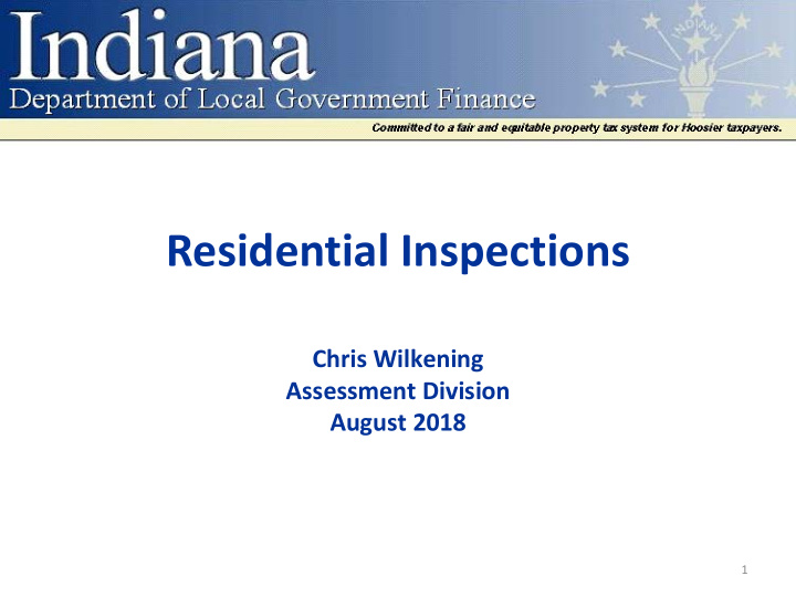 residential inspections