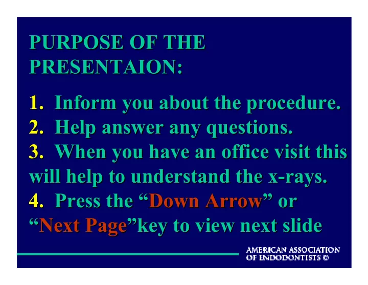 purpose of the purpose of the prese taio prese taio 1