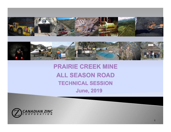 prairie creek mine prairie creek mine all season road all