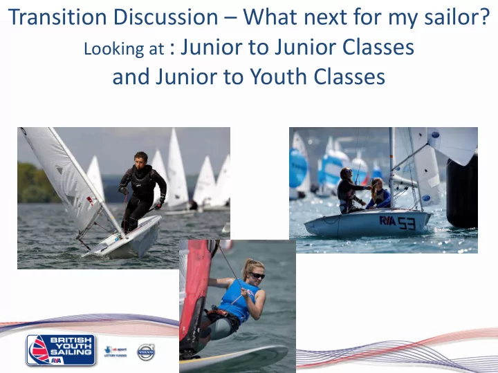transition discussion what next for my sailor
