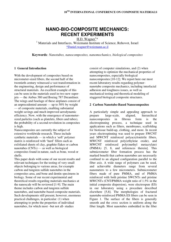 nano bio composite mechanics