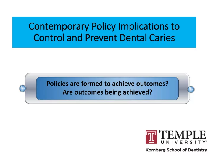 contemporary policy im implications to control and
