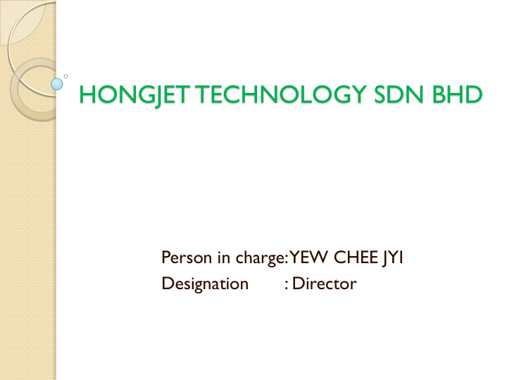 hongjet technology sdn bhd