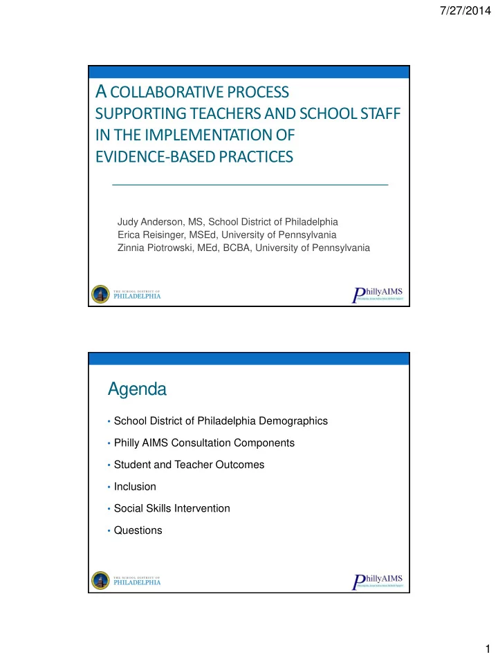 a collaborative process supporting teachers and school