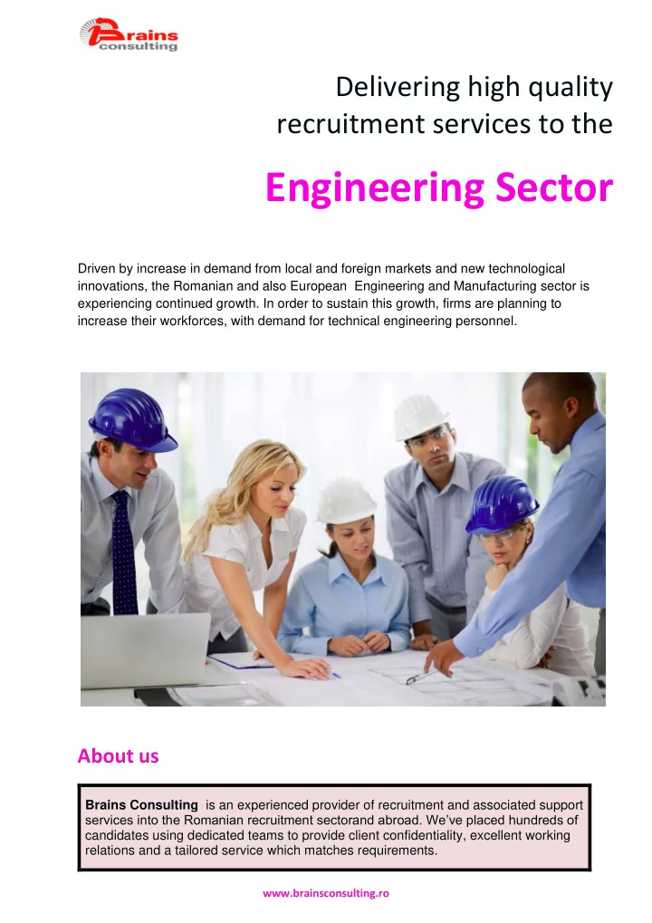 qualified staff brains consulting team members are