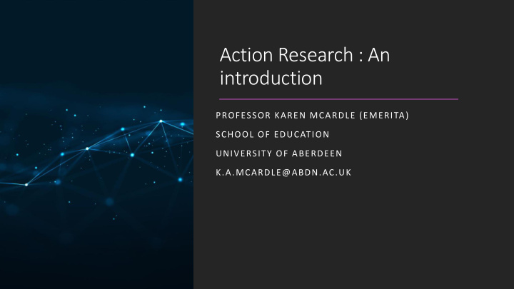 action research an