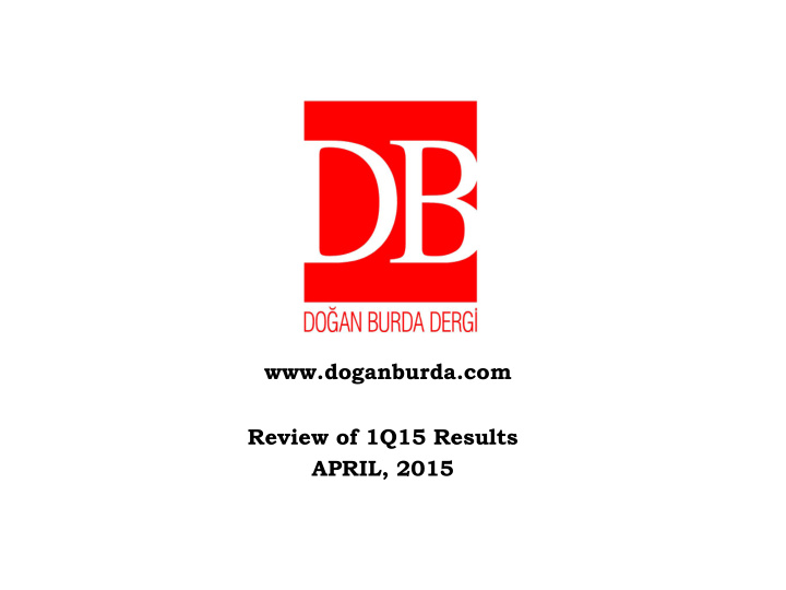 review of 1q15 results