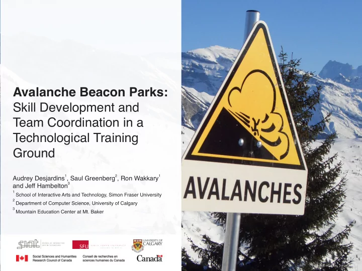 avalanche beacon parks skill development and team