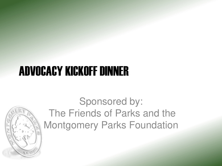 advocacy kickoff dinner