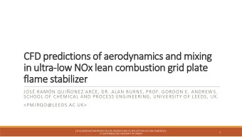 in ultra-low NOx lean combustion grid plate  flame stabilizer  JOS RAMN QUIONEZ ARCE, DR.
