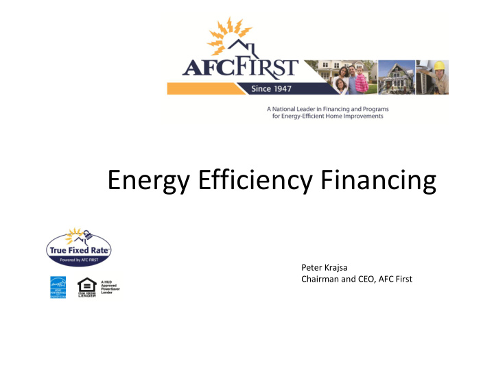 energy efficiency financing